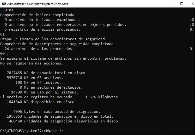 käytä chkdsk-korjauskiintolevyä