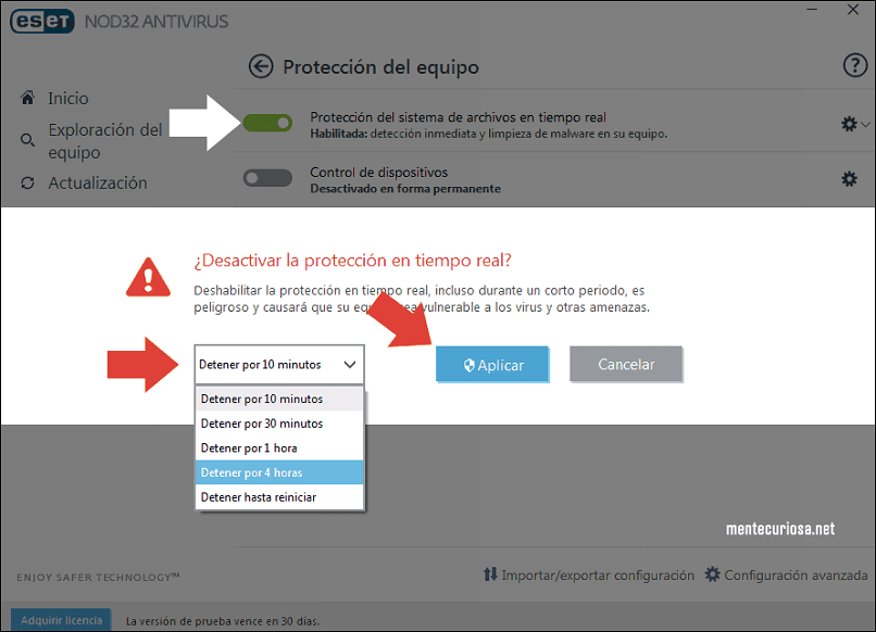 tietokoneen virustorjunnan poistaminen käytöstä