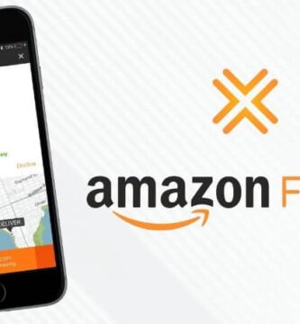 Logo de Amazon Flex con movil