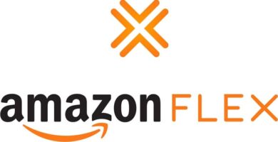 logo amazon flex fondo blanco letras negras naranja 1