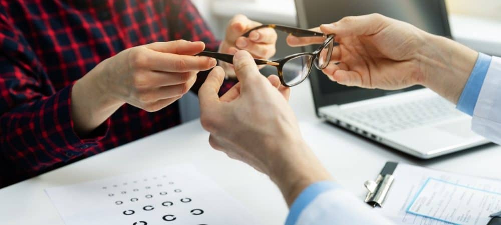 optometrist new glasses featured