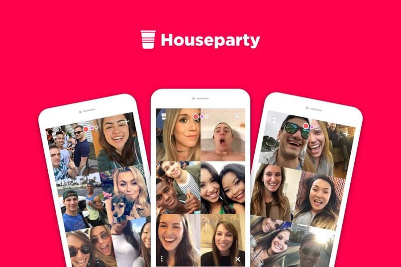 telefonos houseparty personas varias videollamadas boton