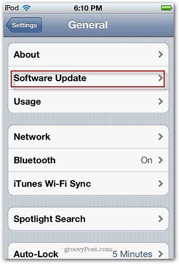 1 Software Update