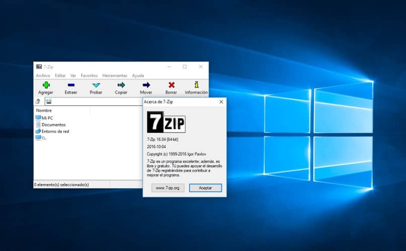 Windows 10 7zip pakattu tiedosto