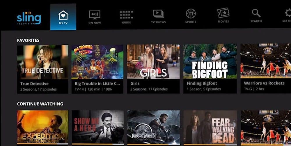 Sling TV My TV