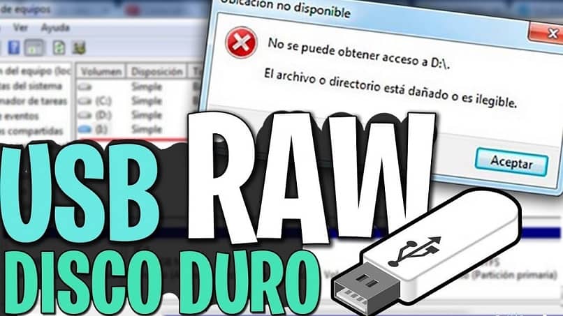 USB RAW y Disco Duro