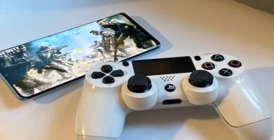 control blanco ps4 movil 9884