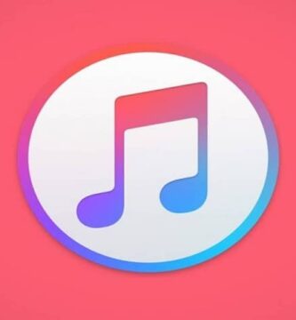 logo de itunes con fondo rojo