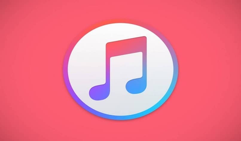 logo de itunes con fondo rojo