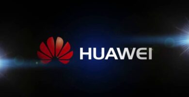 logo huawei fondo negro