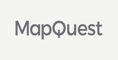 logotipo de mapquest negro