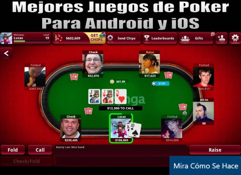 mujer hombre mesa cartas poker