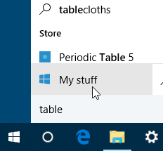 my stuff windows 10