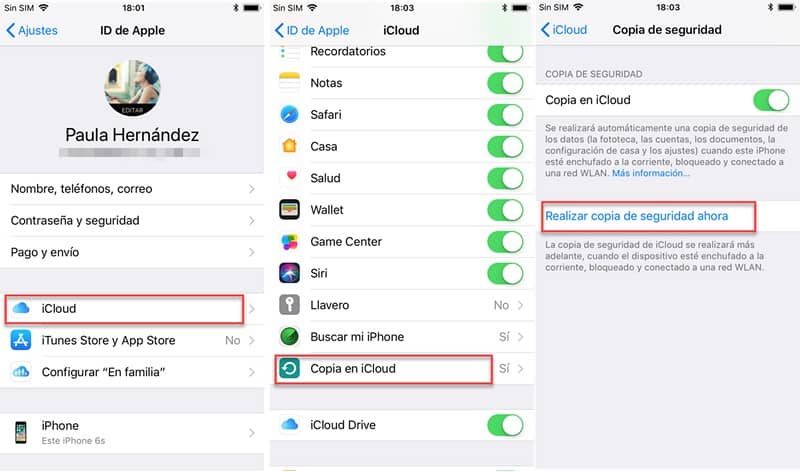 ICloud-varmuuskopio