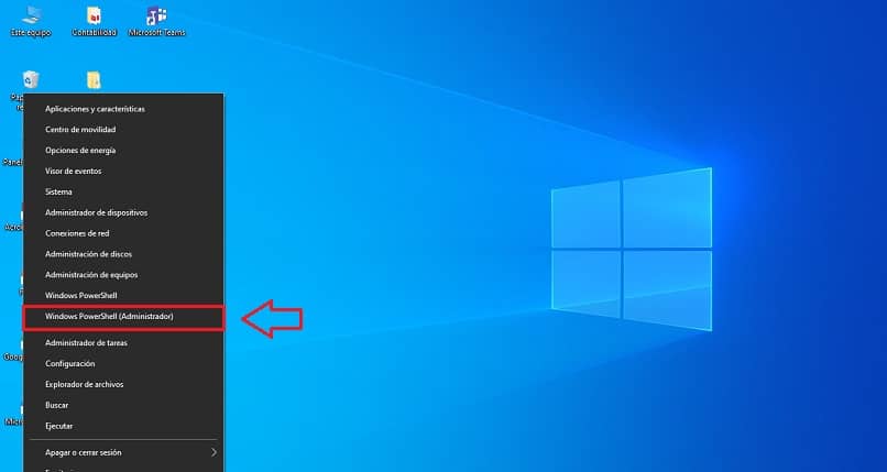 käyttämällä Windows PowerShellia järjestelmänvalvojana