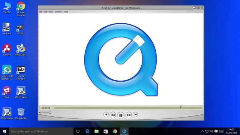 QuickTime Player PC: llä