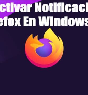 Desactivar notificaciones Firefox en Windows 10