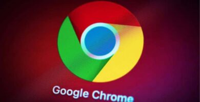 Logo Google Chrome fondo rojo 1