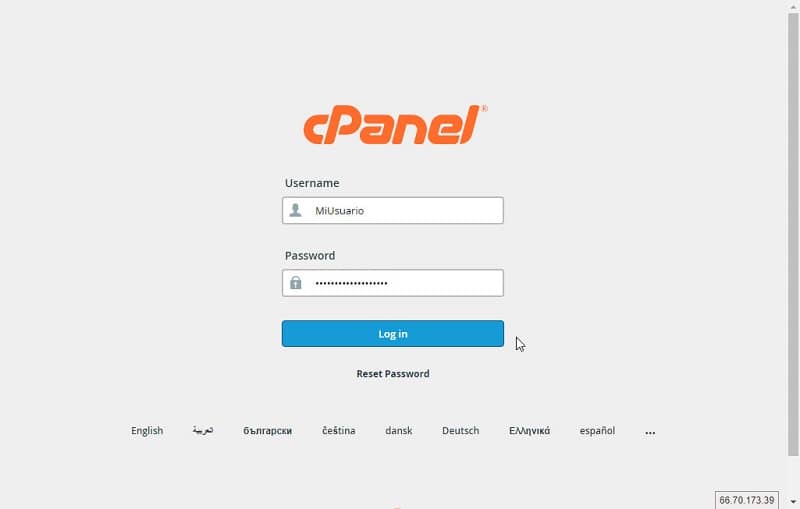 Plataforma CPanel