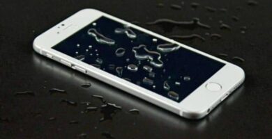 celular gotas de agua