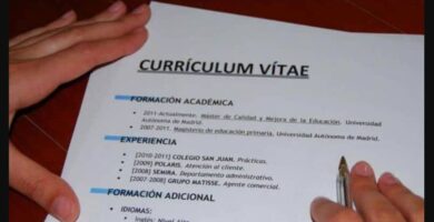 curriculum vitae impreso