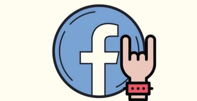 icono facebook mano rockera