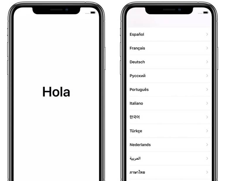 idioma iphone