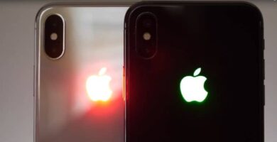 iphone manzana trasera iluminada