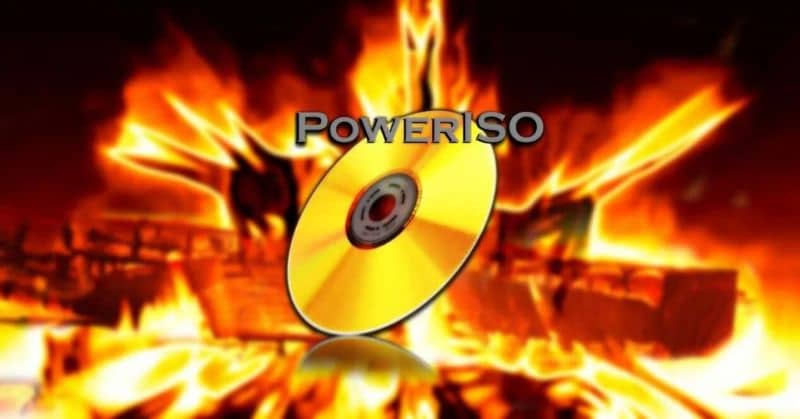 logo de poweiso fondo llamas