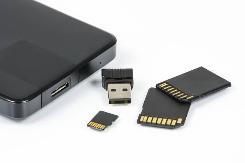 memorias usb lector negro