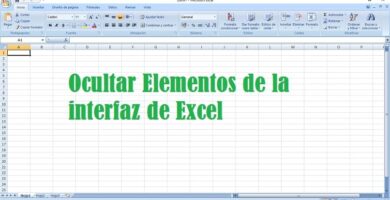 ocultar elementos interfaz excel 9700