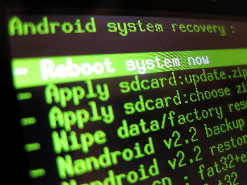 sistema android recovery