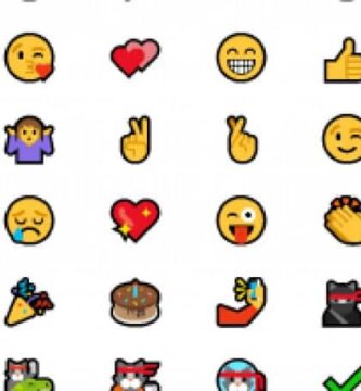 variedad de emoticones