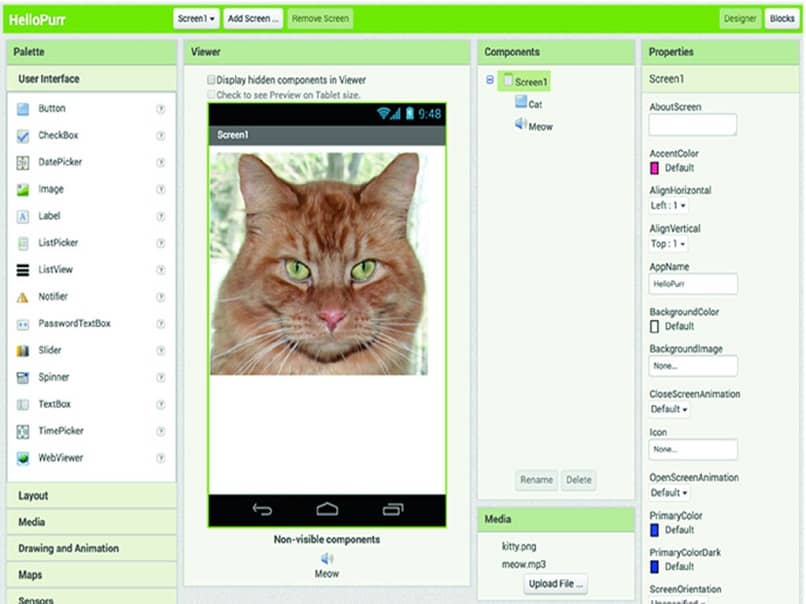 APP Inventor gato