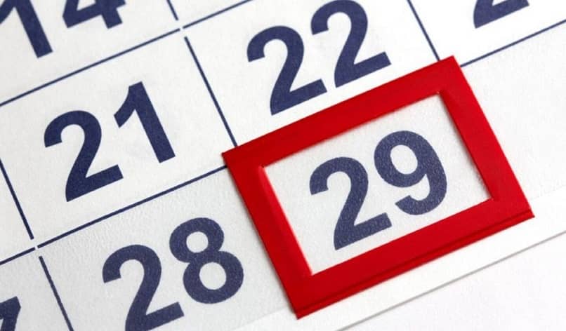 calendario de febrero 29