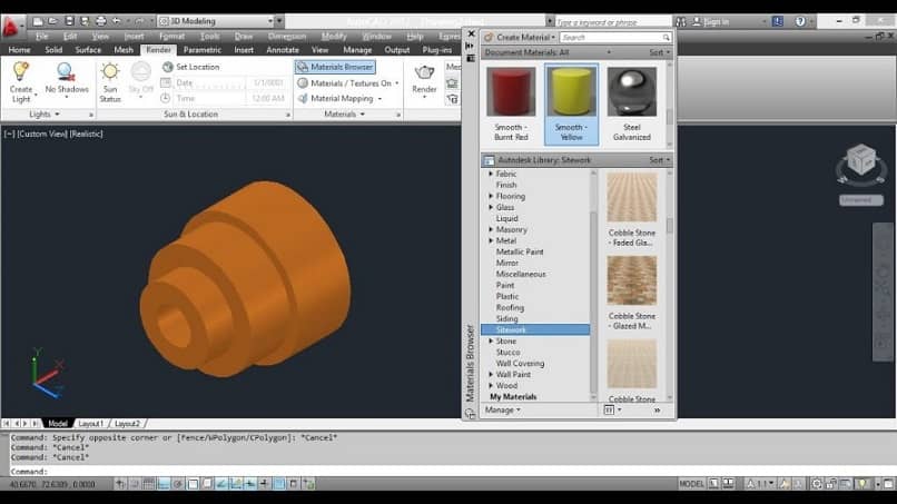 diferente textura autocad