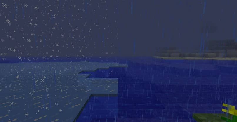 lluvia lago minecraft