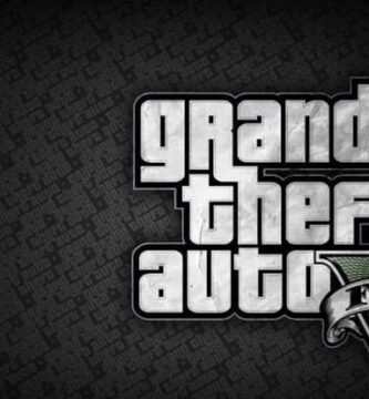 logo de gta 5 con fondo negro