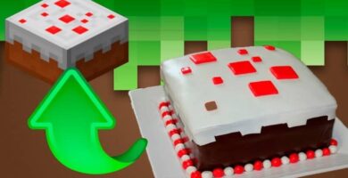 tarta de minecraft