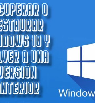 volver version anterior windows 10